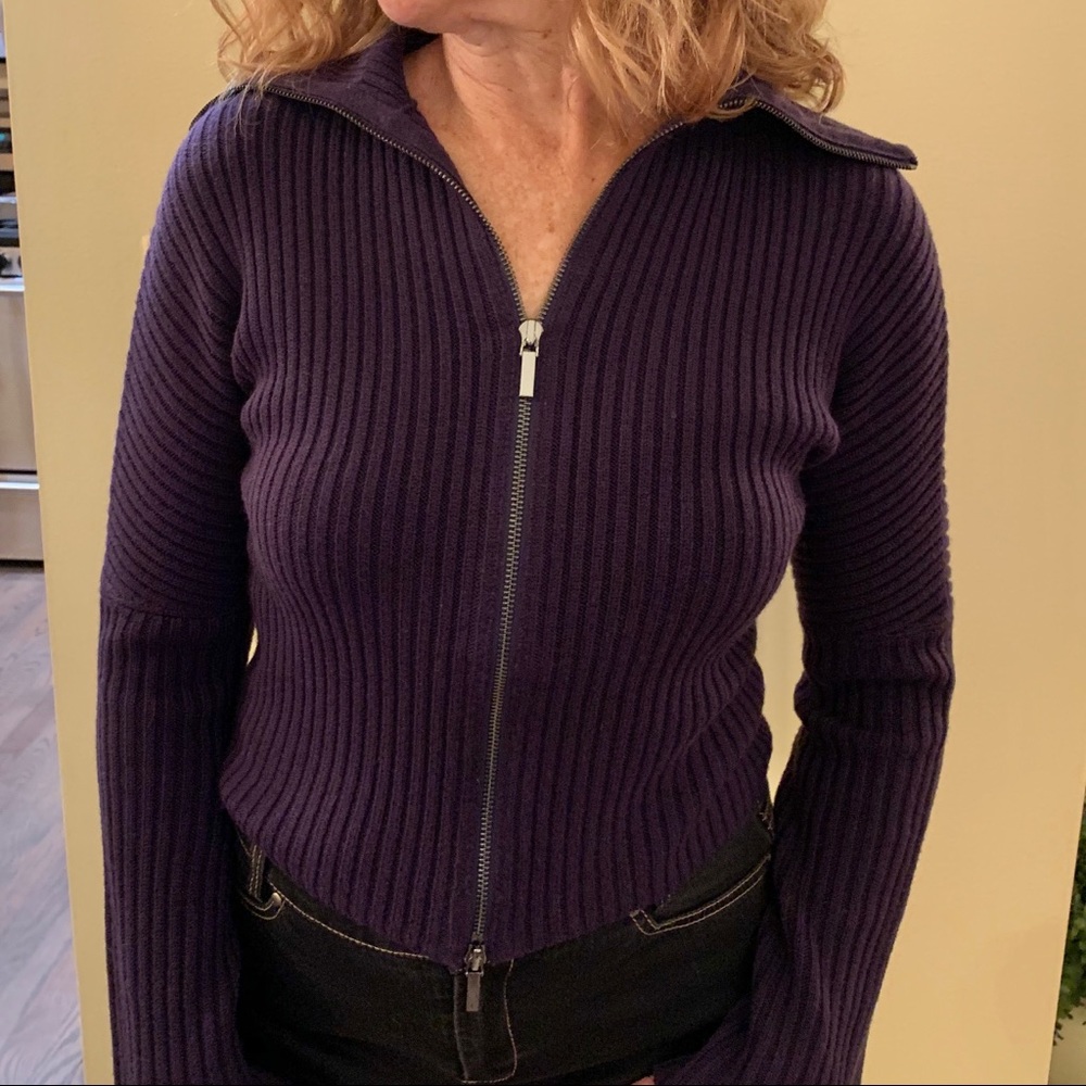 Worth NY;  NWT, rib knit cardigan